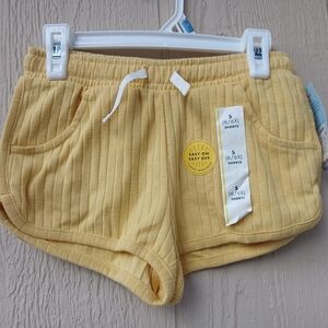 Cat & Jack Light Yellow Ribbed Shorts